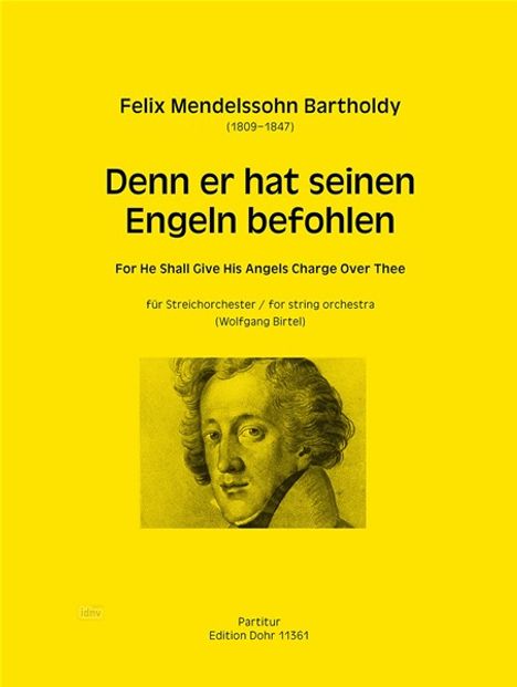 Felix Mendelssohn Bartholdy: Denn er hat seinen Engeln befo, Noten