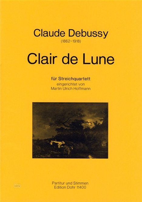 Claude Debussy: Clair de Lune, Noten