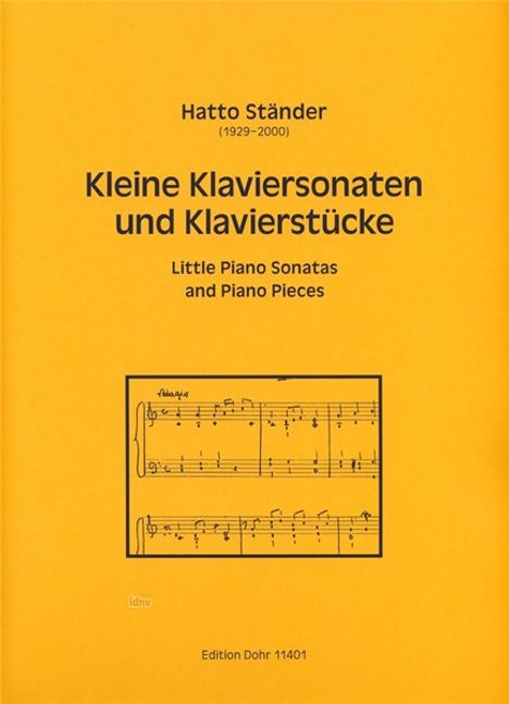 Hatto Ständer: Kleine Klaviersonaten und Klavierstücke (1941-1944), Noten