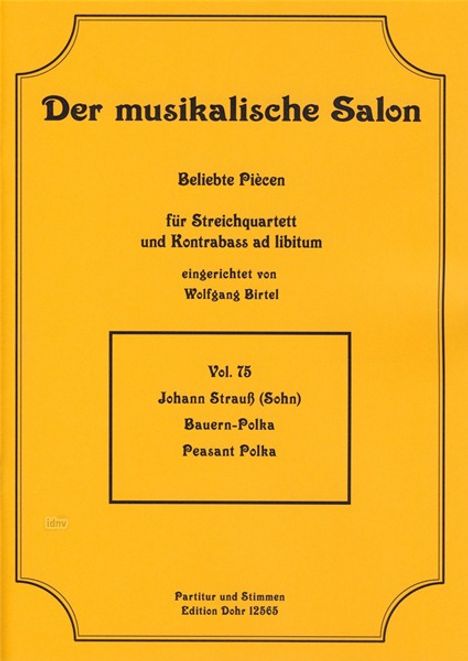 Johann Strauss II: Bauern-Polka op. 276, Noten