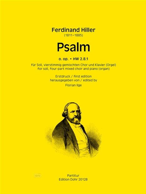 Psalm für Soli, vierstimmig gemischten Chor und Klavier (Orgel) o.op. (HW 2.8.1), Noten