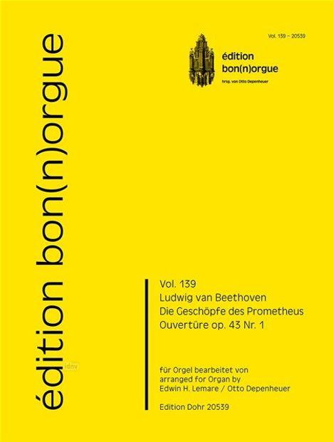 Ludwig van Beethoven: Die Geschöpfe des Prometheus. Ouvertüre op. 43/1, Noten