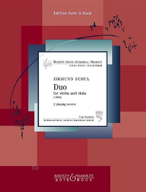 Zikmund Schul: Duo for Violin and Viola, Noten