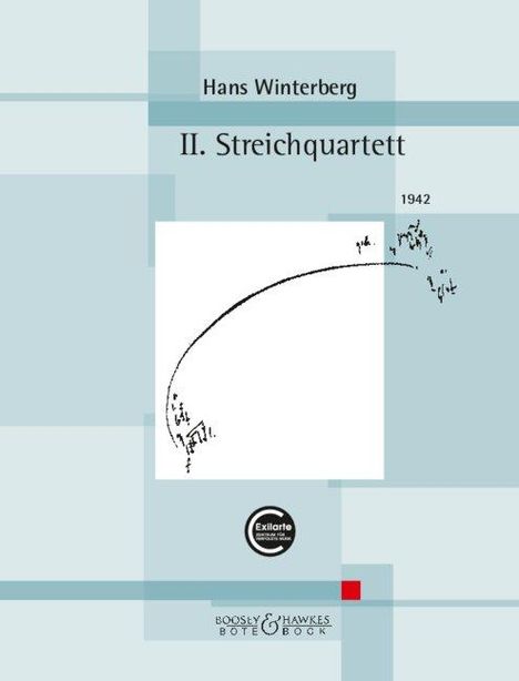 Hans Winterberg: II. Streichquartett, Noten