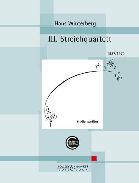 Hans Winterberg: III. Streichquartett, Noten