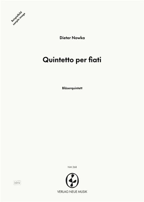 Dieter Nowka: Quintetto per fiati, Noten