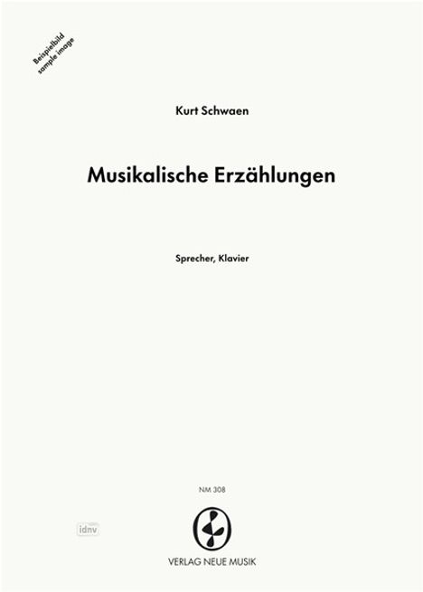 Musikalische Erzählungen, Noten