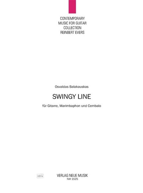 Osvaldas Balakauskas: Swingy Line, Noten