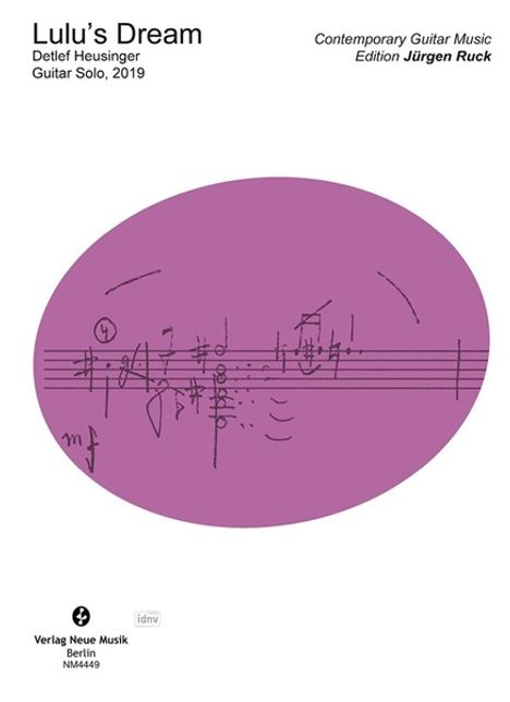 Detlef Heusinger: Lulu's Dream für Gitarre (2019), Noten