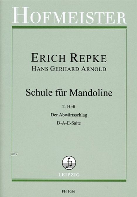 Erich Repke: Schule für Mandoline, Teil II, Noten