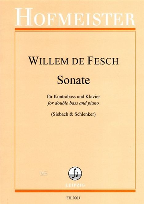 Willem de Fesch: Sonate d-Moll, Noten