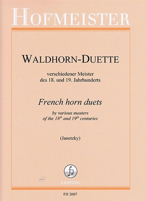 Waldhorn-Duette, Noten