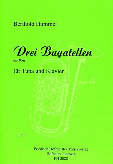 Bertold Hummel: Drei Bagatellen op. 95h, Noten