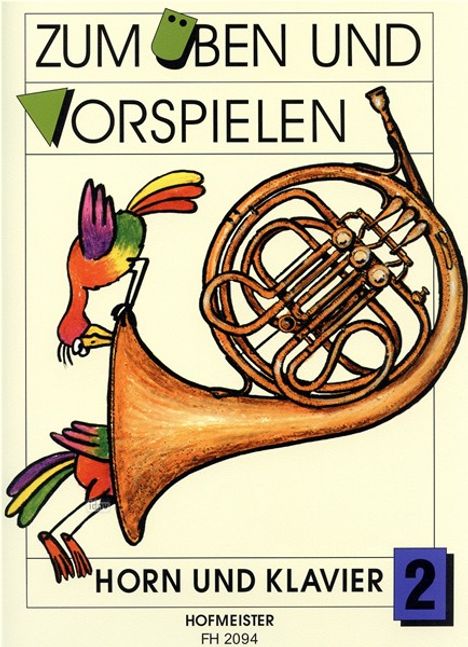 Zum Üben und Vorspielen, Horn + Klavier. H.2, Noten