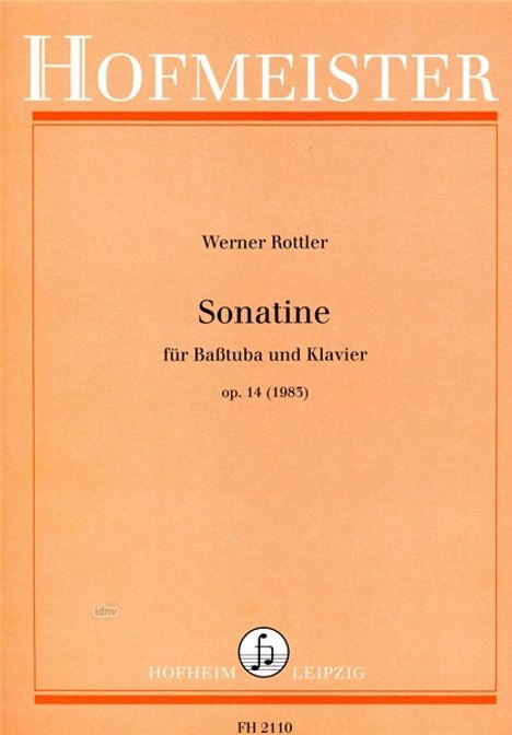 Werner Rottler: Sonatine op. 14, Noten