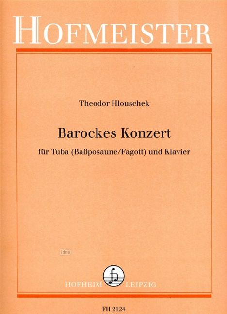 Theodor Hlouschek: Barockes Konzert, Noten