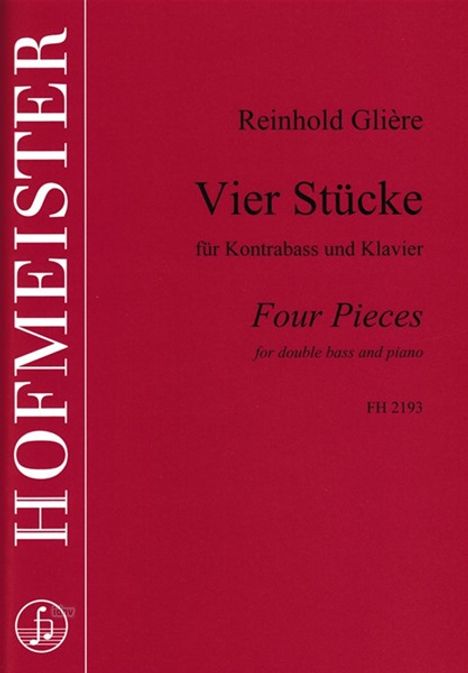 Reinhold Gliere: Vier Stücke, Noten