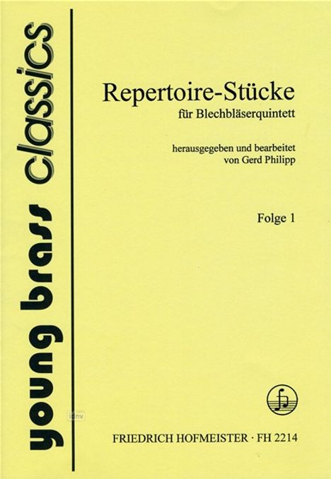 Repertoire-Stücke, Bd. 1, Noten