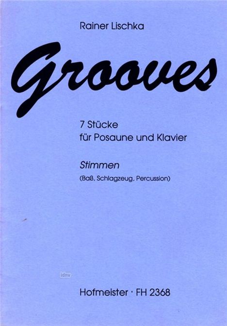 Rainer Lischka: Grooves, Noten