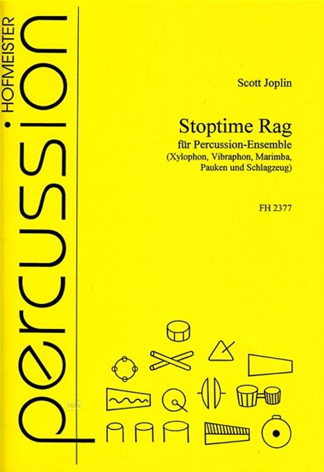 Scott Joplin: Stoptime Rag. Ragtime, Noten