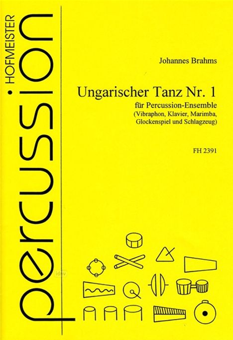 Johannes Brahms: Ungarischer Tanz Nr. 1, Noten