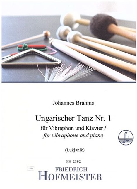 Johannes Brahms: Ungarischer Tanz Nr. 1, Noten