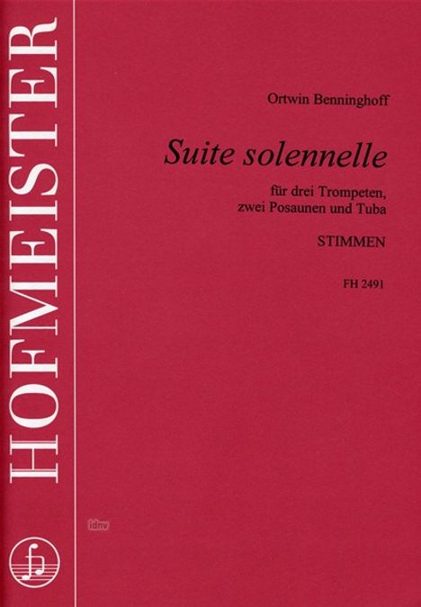 Ortwin Benninghoff: Suite solennelle, Noten