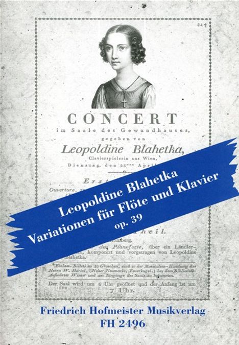 Leopoldine Blahetka: Variationen op. 39, Noten