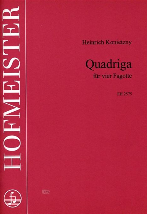 Heinrich Konietzny: Quadriga, Noten