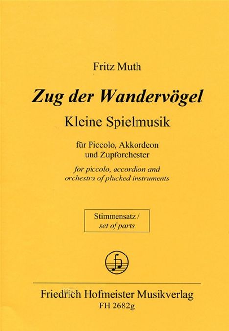 Fritz Muth: Zug der Wandervögel,, Noten