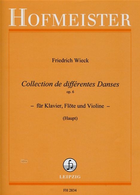 Friedrich Wieck: Collection de differentes Danses op. 6, Noten