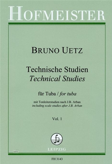 Bruno Uetz: Technische Studien Nr. 1, Noten