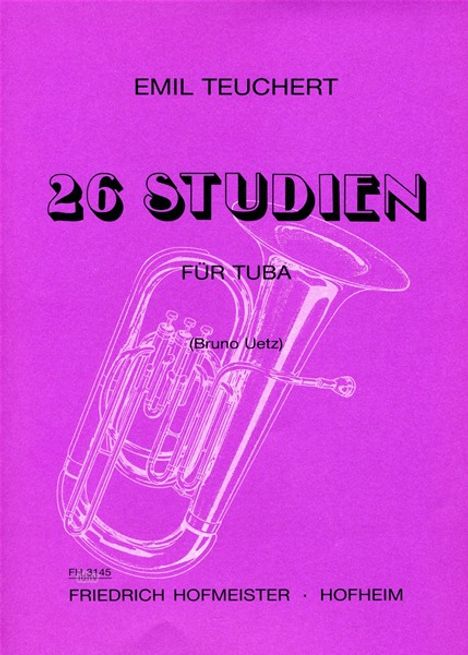 Emil Teuchert: 26 Studien, Noten