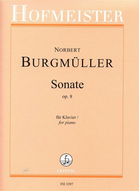 Burgmüller, N: Sonate, op. 8, Noten