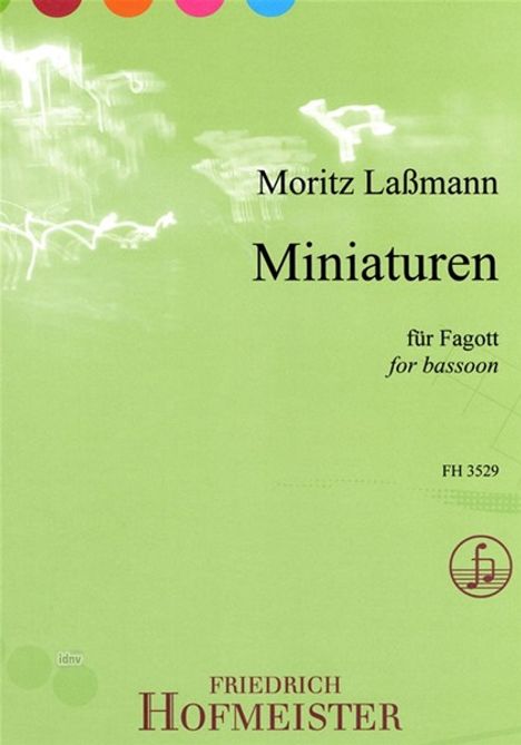 Moritz Laßmann: Minaturen für Fagott, Noten