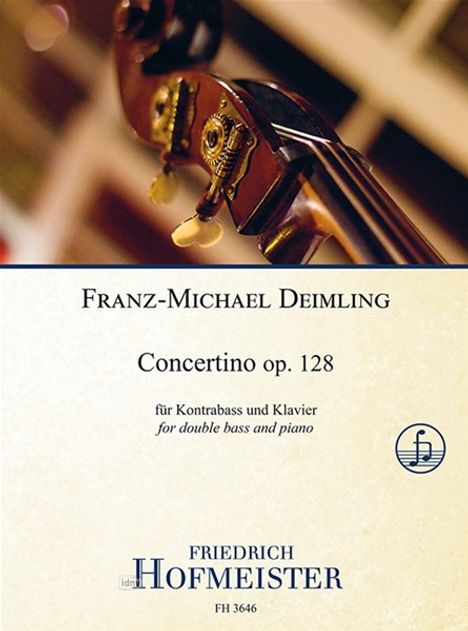 Franz-Michael Deimling: Concertino op. 128 für Kontrabass und Klavier, Noten