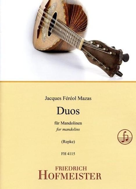 Mazas, J: Duos für Mandolinen, Noten