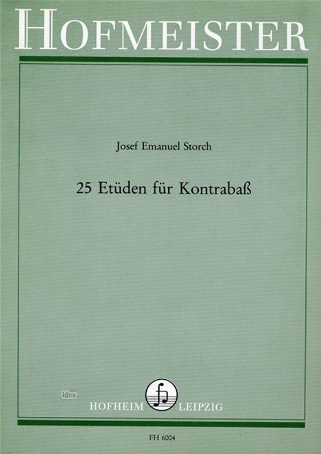 Josef Emanuel Storch: 25 Etüden, Noten