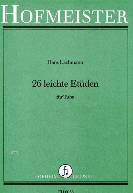 Hans Lachmann: 26 leichte Etüden, Noten