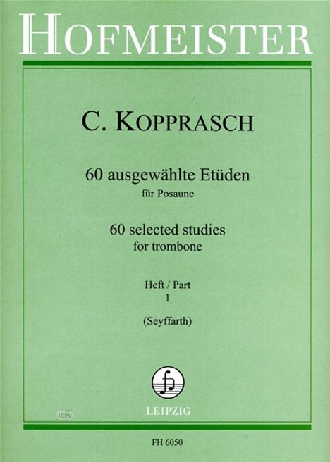 C. Kopprasch: 60 Etüden, Heft 1, Noten