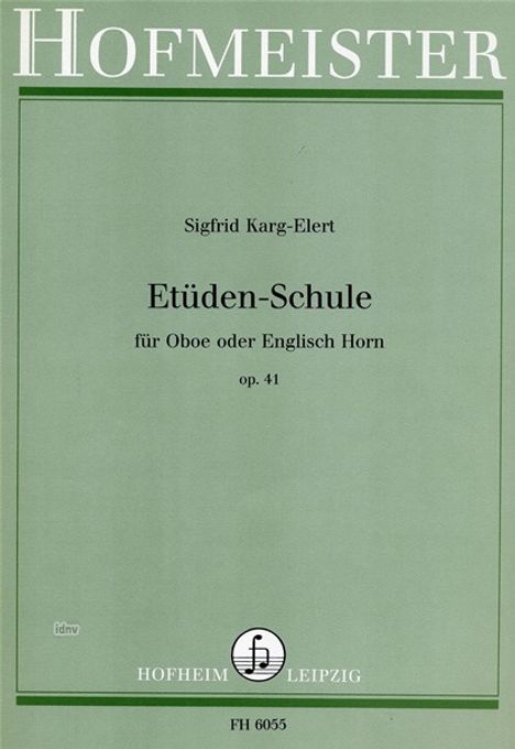 Sigfrid Karg-Elert: Etüden-Schule für Oboe oder Englisch Horn op. 41, Noten