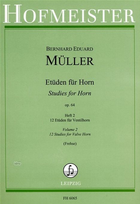 Bernhard Eduard Müller: Etüden Ventilhorn op. 64, Noten