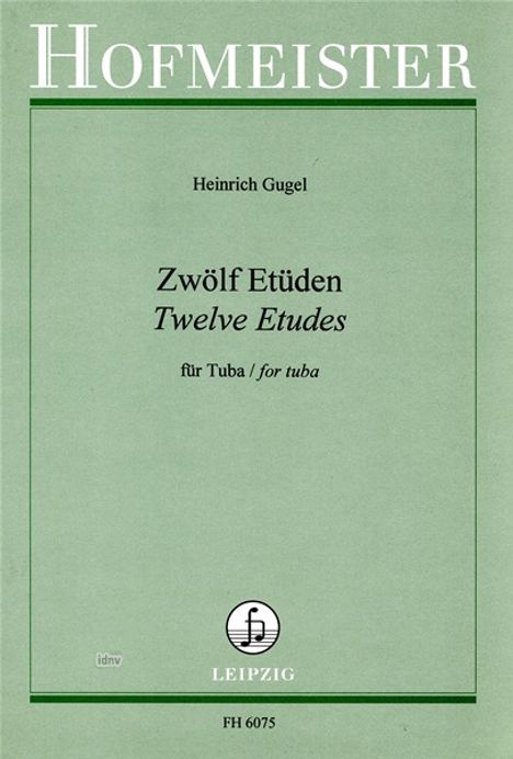 Heinrich Gugel: 12 Etüden, Noten