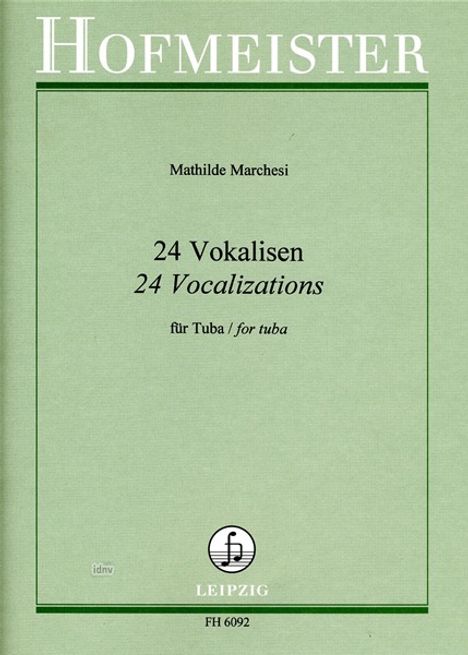 Mathilde Marchesi: 24 Vokalisen op. 3, Noten