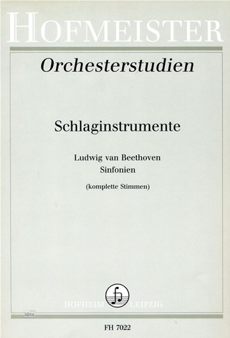 Ludwig van Beethoven: Orchesterstudien für Schlaginstrumente: Ludwig van Beethoven, Noten