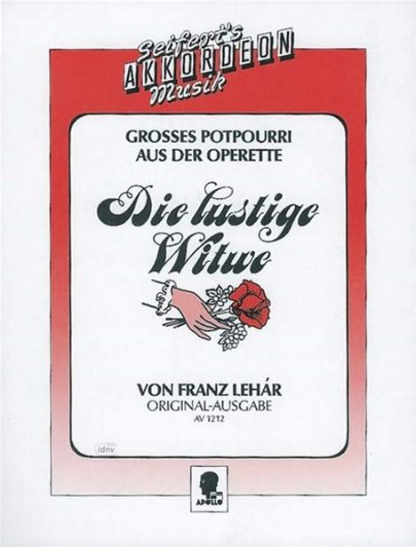Franz Lehar: Lehár,F. /Bea:Mahr,C:Die lustige Witwe /E /AKK, Noten