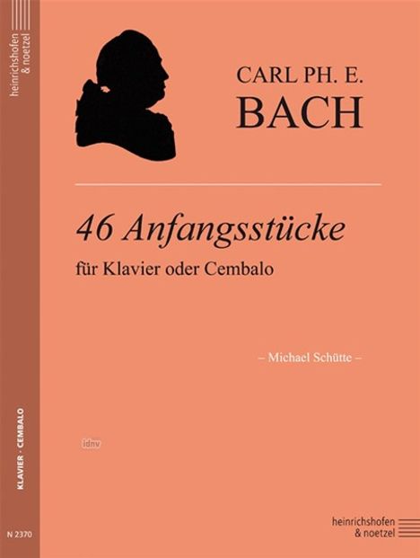 Carl Philipp Emanuel Bach: 46 Anfangsstücke für Klavier / Cembalo, Noten