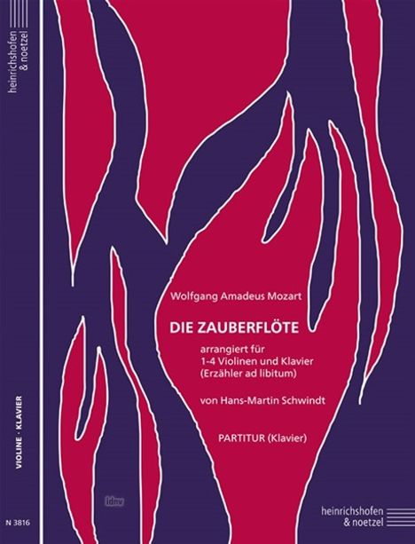 Wolfgang Amadeus Mozart: Die Zauberflöte für 1 - 4 Viol, Noten