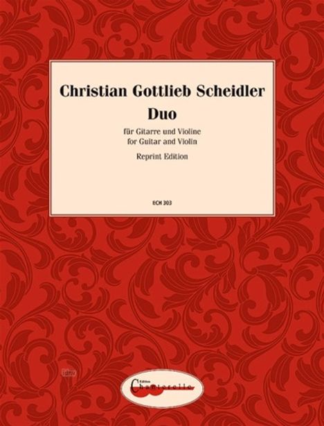Christian Gottlieb Scheidler: Duo, Noten