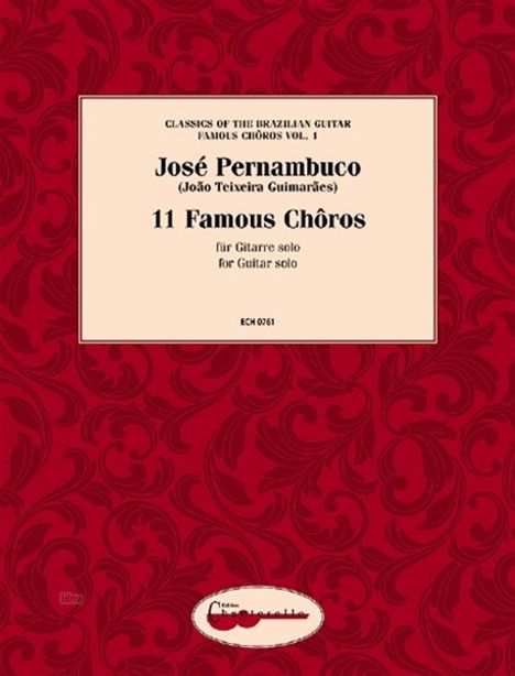João Teixeira Guimaraes: 11 Famous Choros, Noten